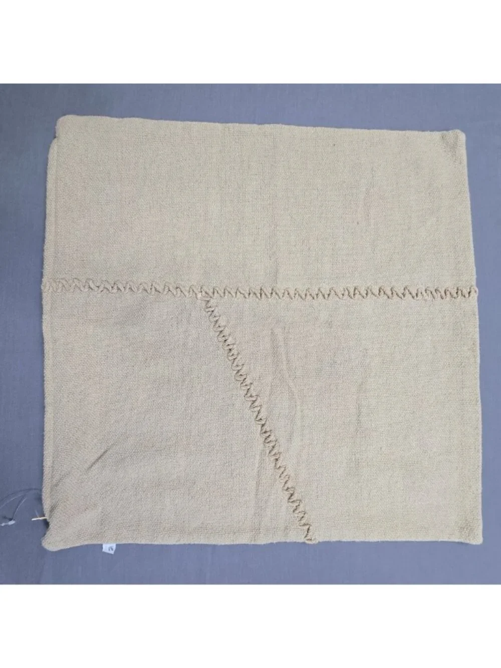 Zara Home 3 Pillow Covers Beige Cream Textured Woven Knit Boho Neutral Cotton Li